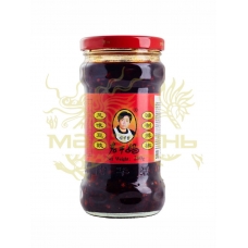 Соус (перцовая паста) "Lao Gan Ma" из черных соев.бобов, 280 гр, Китай