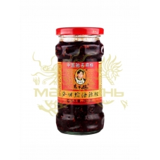 Соус (перцовая паста) "Lao Gan Ma" бобовый с курицей 280 гр, Китай