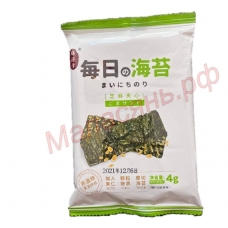 Водоросли морские сушеные с кунжутом Shanyuanze 4г, Китай